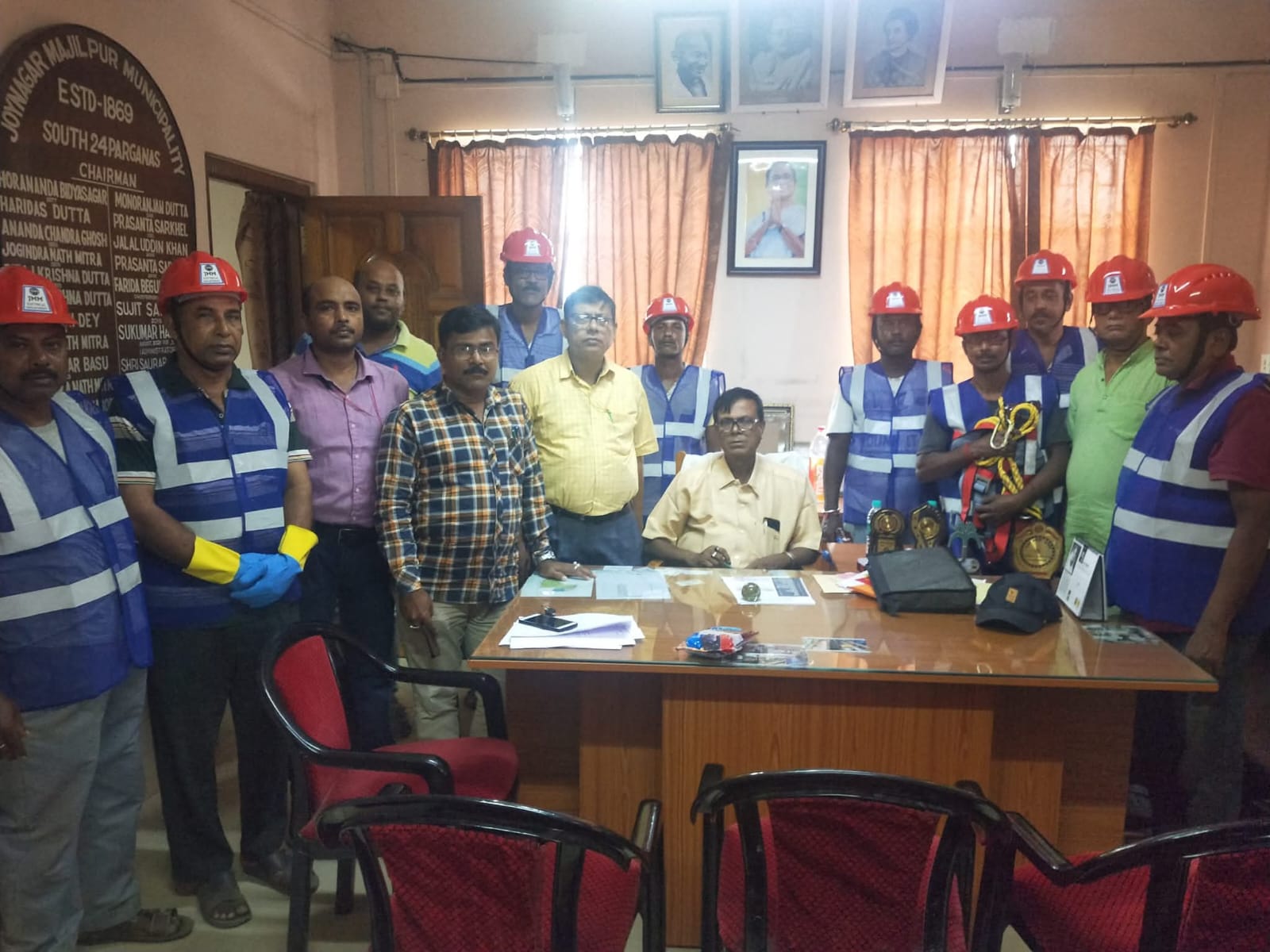 Electrical Department members with chairman